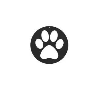 Dog Park Fence Hanger - Dog Paw