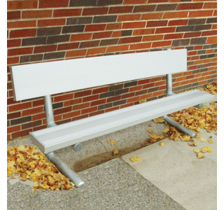 Portable Bench with Aluminum Plank Seat and Back