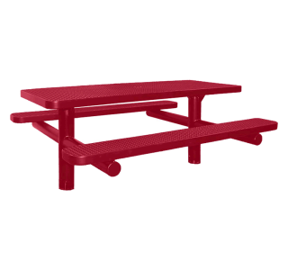 Champion Series Rectangle Picnic Table - Double Pedestal
