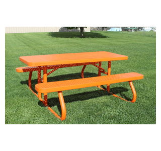 Champion Series Rectangle Picnic Table - Free Standing