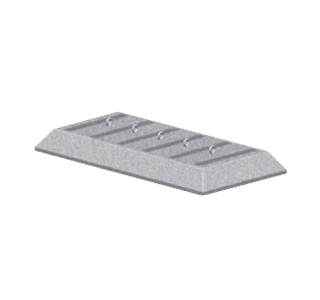 Multi-Slot Concrete Bike Rack