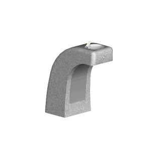 Handicap Accessible Concrete Drinking Fountain