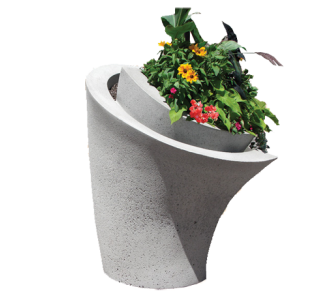 Calla Lilly Concrete Planter
