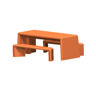 UT Series Concrete Monster Table