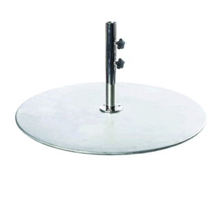 185 lb. Galvanized Steel Plate With 2