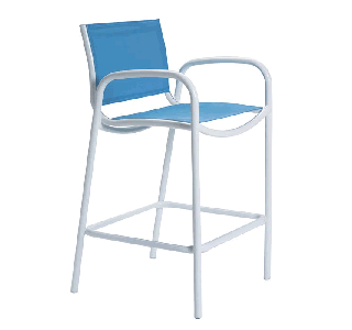 Millennia Relaxed Sling Stationary Bar Stool