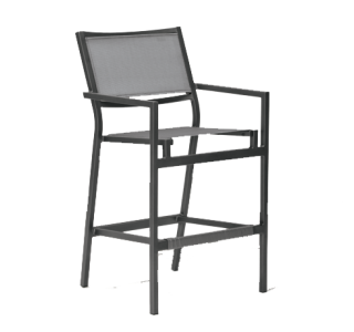 Cabana Club Sling Dining Stationary Bar Stool