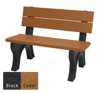 Traditional Backed Bench without Arms