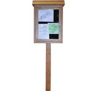 Small Message Center with Post