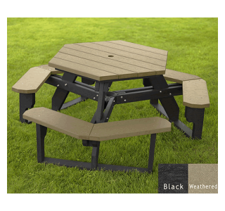 Open Hexagon Table