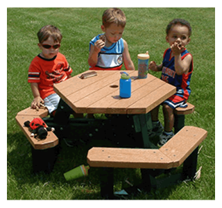 Open Hexagon Youth Table